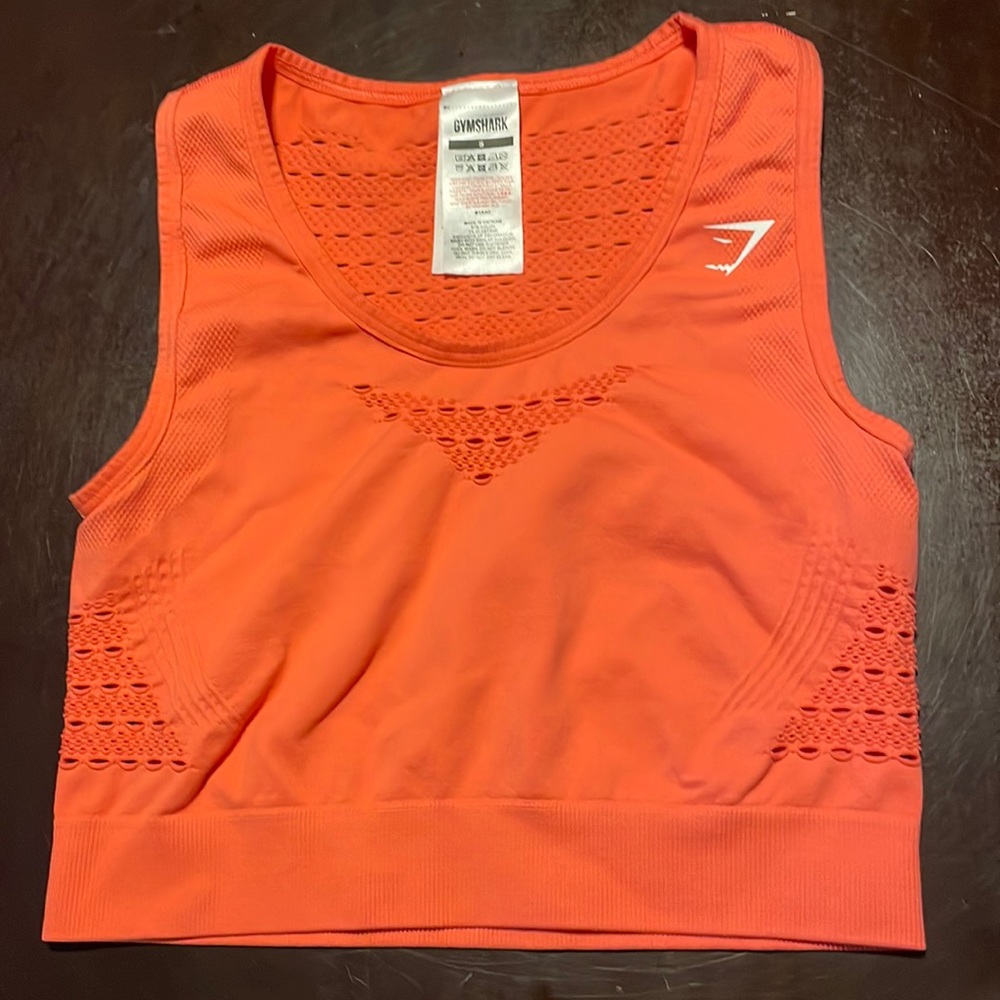 SMALL Gymshark Coral Crop Top / perfect condition